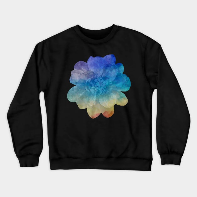 Rainbow crystal flower Crewneck Sweatshirt by Geomhectic